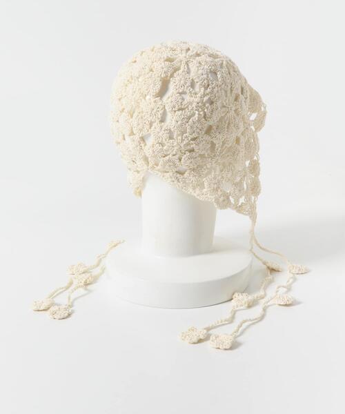 「SMELLY」 ニットキャップ - アイボリー レディース_画像8