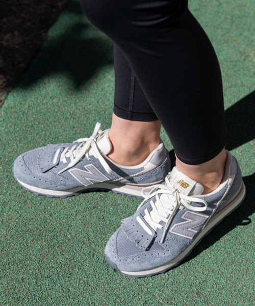 「New Balance」 ローカットスニーカー 25.0cm グレー レディース_画像9