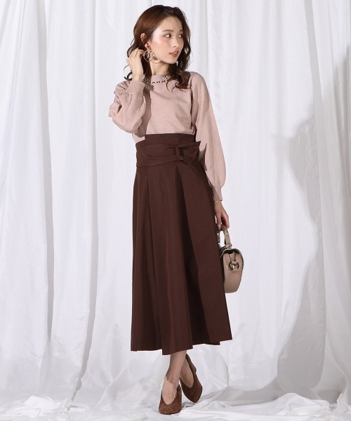 「QUEENS COURT」 フレアスカート S パープル レディース_画像7