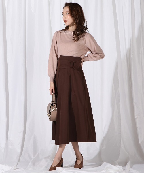 「QUEENS COURT」 フレアスカート S パープル レディース_画像8