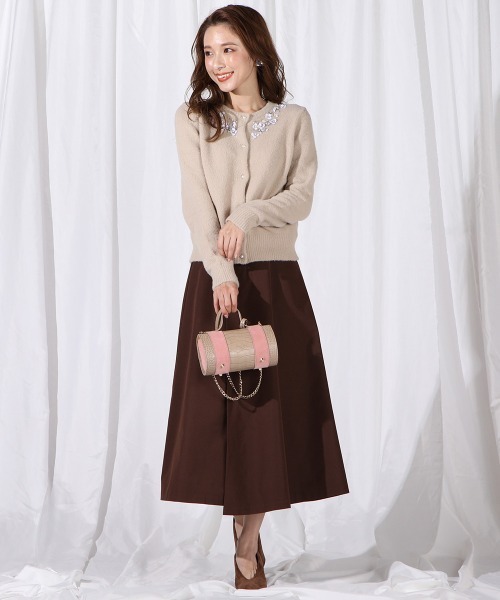 「QUEENS COURT」 フレアスカート S パープル レディース_画像9