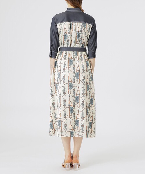 「LOVELESS」 シャツワンピース 36 ネイビー レディース_画像5