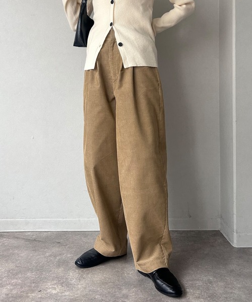 NOGLE パンツ 「NOGLE/ノグル」ワイドカーブコーデュロイパンツ