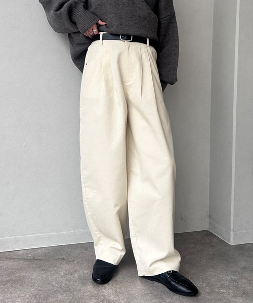 まきお NOGLE パンツ 「NOGLE/ノグル」ワイドカーブコーデュロイパンツ