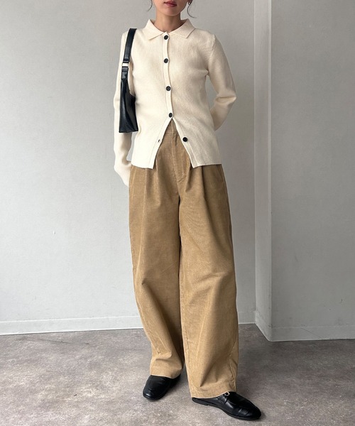 まきお NOGLE パンツ 「NOGLE/ノグル」ワイドカーブコーデュロイパンツ