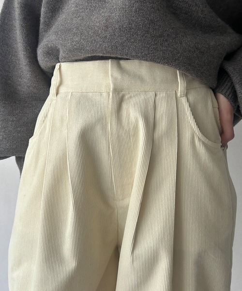 NOGLE パンツ 「NOGLE/ノグル」ワイドカーブコーデュロイパンツ