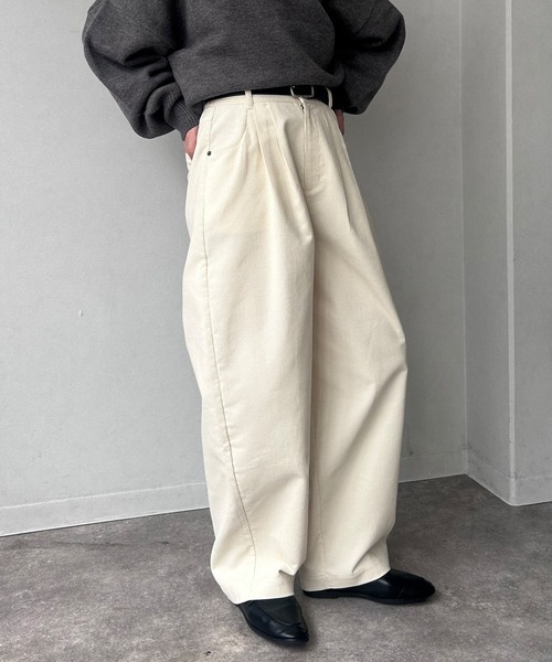 NOGLE パンツ 「NOGLE/ノグル」ワイドカーブコーデュロイパンツ
