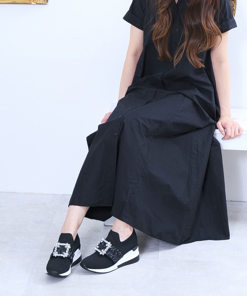 「attagirl」 ローカットスニーカー S ブラック レディース_画像4