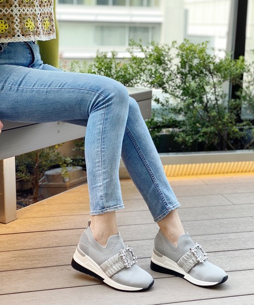 「attagirl」 ローカットスニーカー S ブラック レディース_画像6