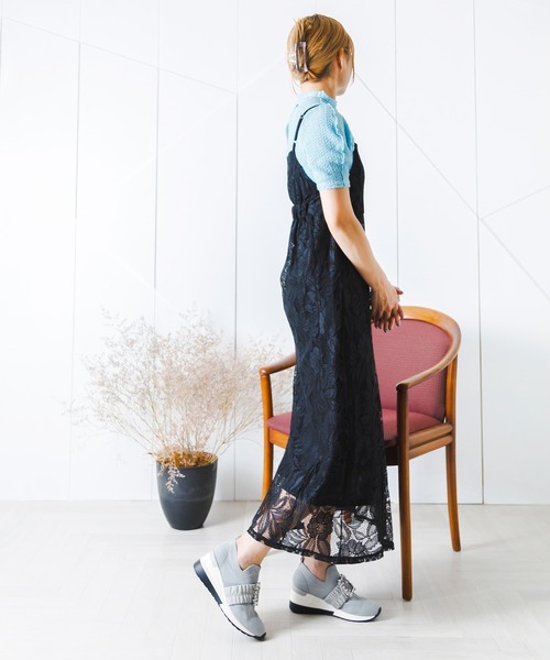 「attagirl」 ローカットスニーカー S ブラック レディース_画像9