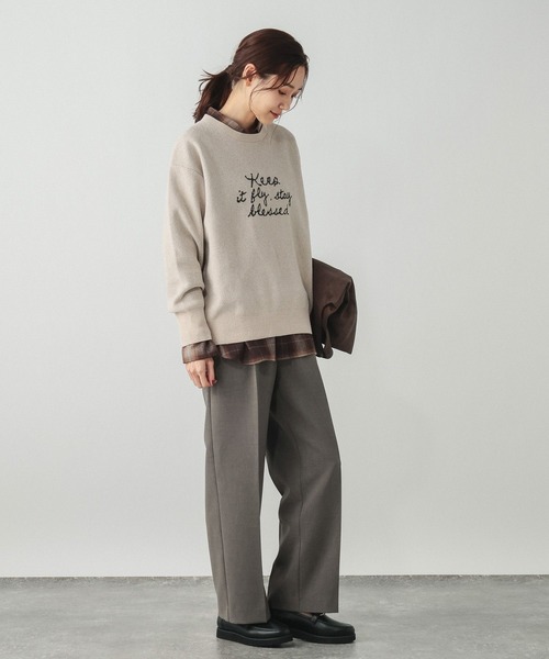 GLOBAL WORK（グローバルワーク） パンツ ウツクシルエットWクロス