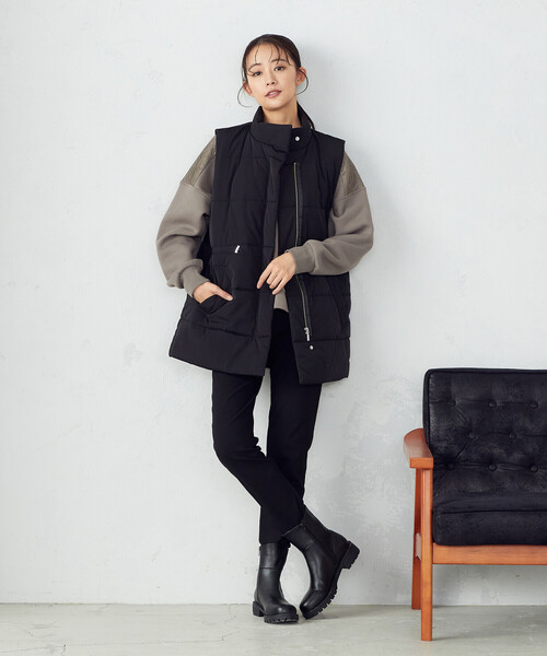 「COMME CA ISM」 ベスト MEDIUM アイボリー レディース_画像5