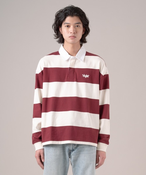 Levi's（リーバイス） tシャツ ハドソン ボックス ラグビーシャツ