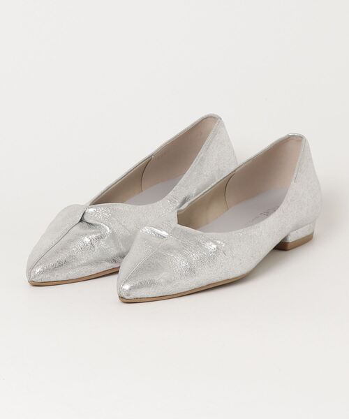 【PICHE ABAHOUSE】パンプス　最高バレエ　シルバー　35 PICHE ABAHOUSE（ピシェアバハウス） パンプス 35 シルバー レディース