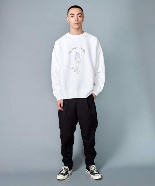 「rehacer」 イージーパンツ MEDIUM ベージュ メンズ_画像9
