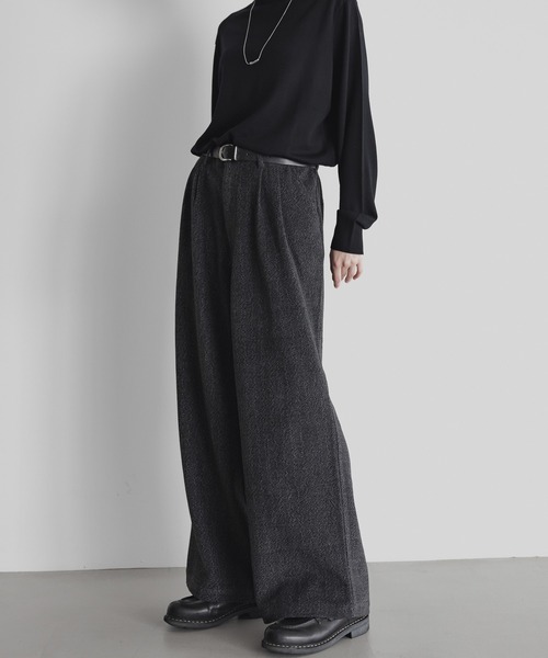 「remer」 スラックス MEDIUM ブラック メンズ_画像3