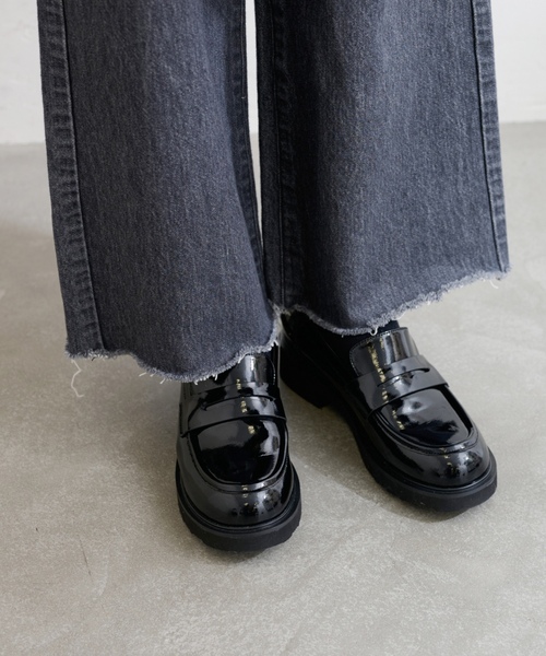 「LE TALON」 シューズ 23cm ブラックミックス レディース_画像5