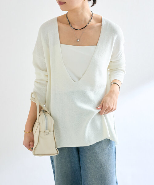 「RIVE DROITE」 長袖ニット FREE ブラック レディース_画像6