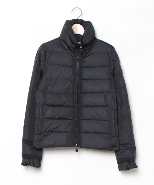 【美品】MONCLER モンクレダウンコート ダウンジャケット ブラック MONCLER（モンクレール） ダウンジャケット 1 ブラック レディース