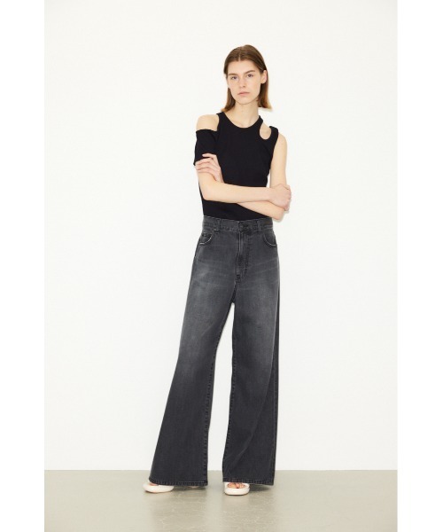 「THROW by SLY」 デニムパンツ 0 ブラック レディース_画像2