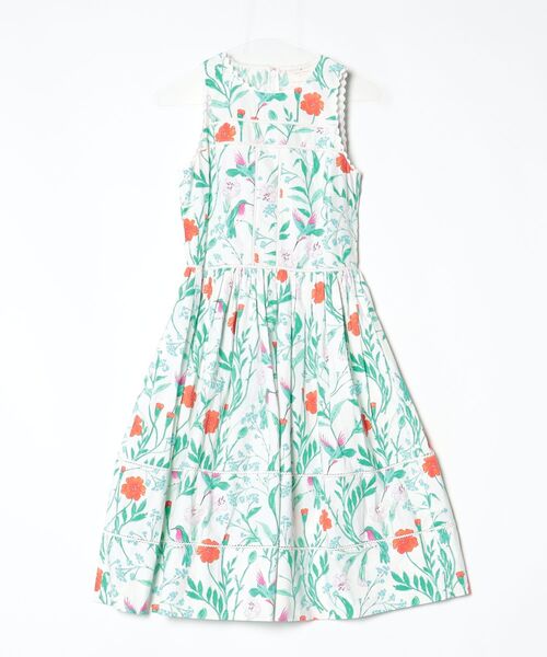 「kate spade new york」 ノースリーブワンピース 2 グリーン レディース