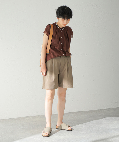 「JOURNAL STANDARD」 ハーフパンツ 36 ブラウン レディース_画像3