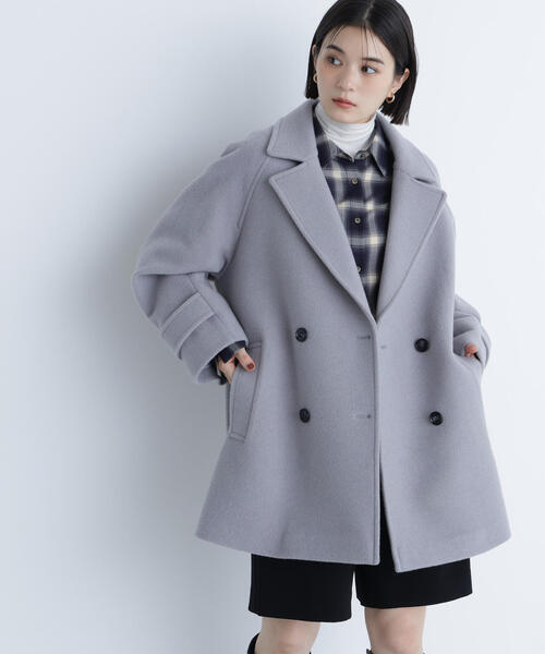 NATURAL BEAUTY ピーコート ネイビー NATURAL BEAUTY BASIC（ナチュラルビューティーベーシック