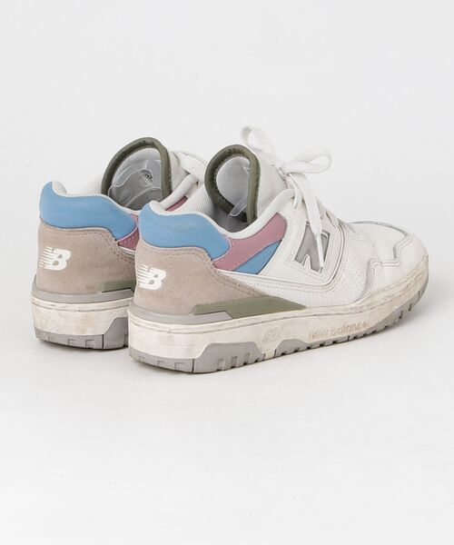 「New Balance」 ローカットスニーカー 23.5cm ホワイト メンズ_画像2