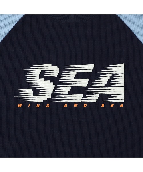 「WIND AND SEA」 長袖Tシャツ LARGE ネイビー メンズ