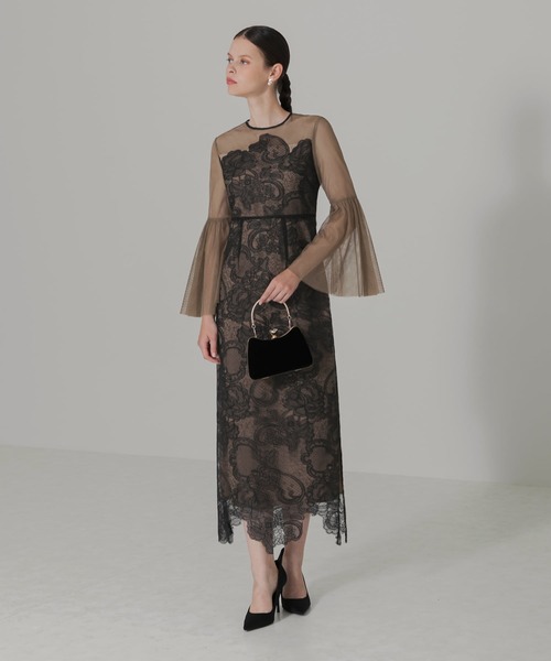 「Leja」 長袖ワンピース MEDIUM グレー レディースの画像