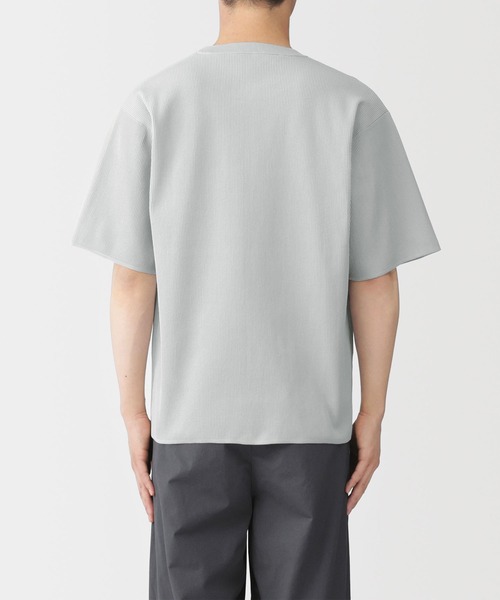 無印良品（MUJI） セーター ニット 紳士 乾きやすい洗えるリブ編み半袖