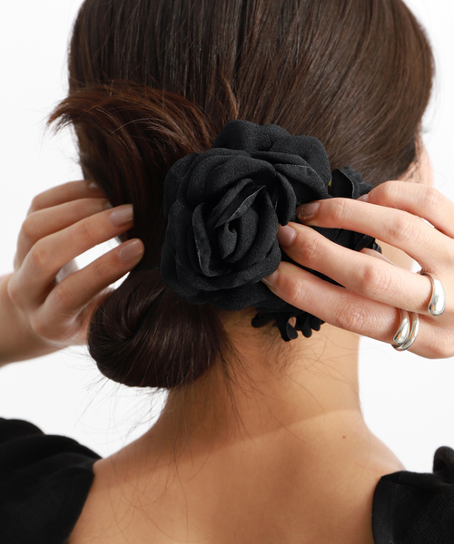 「VERMEIL par iena」 ヘッドアクセサリー FREE ブラック レディース_画像2