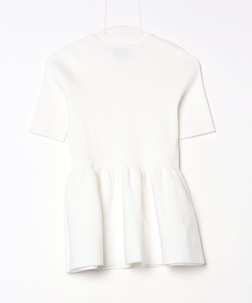 「UNITED ARROWS」 7分袖ニット FREE オフホワイト レディースの画像