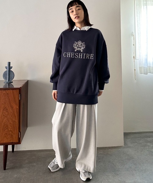 「DOUX ARCHIVES」 スウェットカットソー 38 ネイビー レディース_画像7