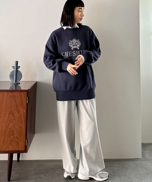 「DOUX ARCHIVES」 スウェットカットソー 38 ネイビー レディース_画像8