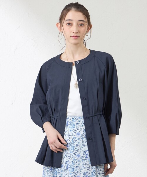 新品未使用　アマカ AMACA（アマカ） ブラウス シャツ ナチュラルドライオーガンジー ノー