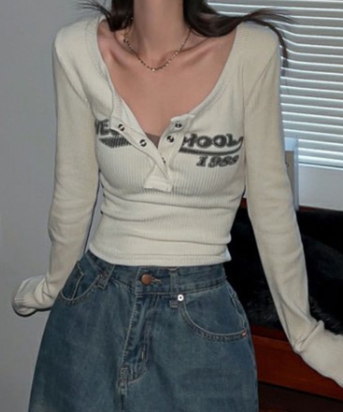 「GLAMOROUS JANE」 長袖カットソー FREE ブラック レディース_画像8