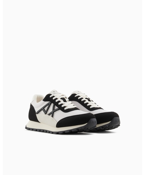 「ARMANI EXCHANGE」 ローカットスニーカー 6.5 ネイビー メンズ_画像2