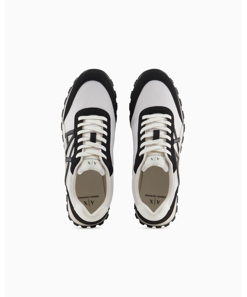 「ARMANI EXCHANGE」 ローカットスニーカー 6.5 ネイビー メンズ_画像4