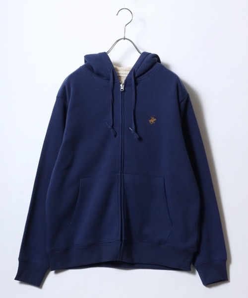 「BEVERLY HILLS POLO CLUB」 プルオーバーパーカー M モカ レディース_画像8