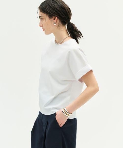 tシャツ バックジップTシャツ「CLEAN MOTION」 レディースの画像
