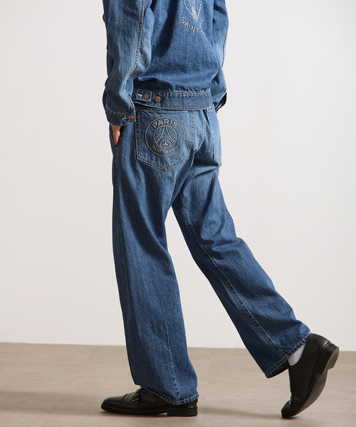 ジーンズ 「Paris Saint-Germain / パリ・サン＝ジェルマン」 JP JAPAN Denim Pants メンズ レディースの画像