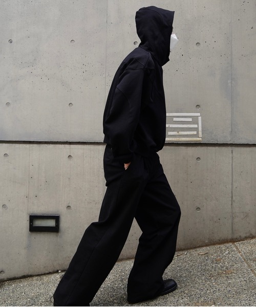 「Noen」 ジップアップパーカー LARGE ブラック メンズ_1