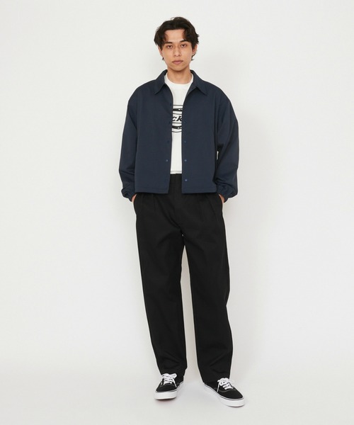 【極美品 】 F.A.T. × Dickies コーチジャケット ブラック/XL Dickies（ディッキーズ） コーチジャケット Dickies SNAP FRONT NYLON