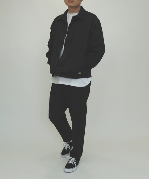 【加工あり】エフエーティー コーチジャケット ブラックDickiesコラボ Dickies（ディッキーズ） コート ジャケット マルチファンクション