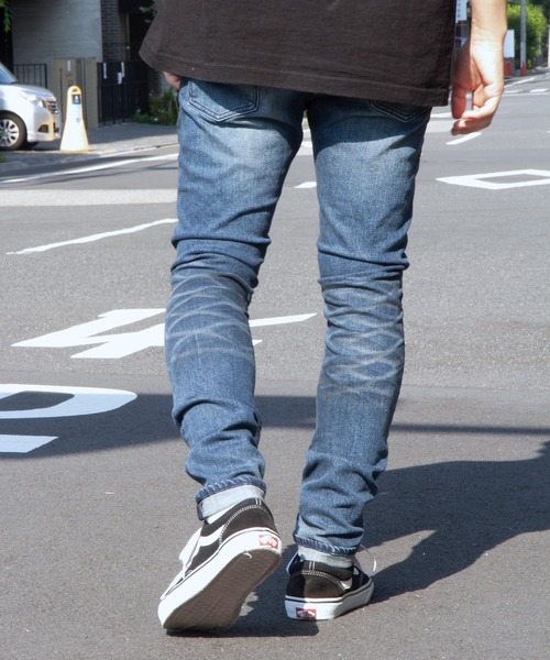 「JACKROSE」 スキニーデニムパンツ L インディゴブルー メンズ_画像5