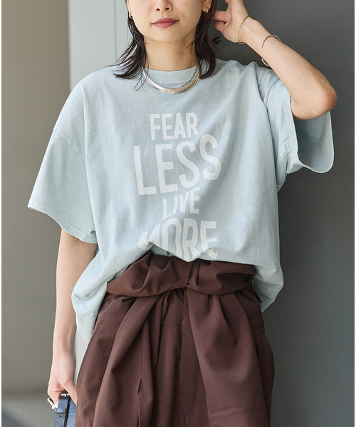 tシャツ 「追加2」ラウンドヘムピグメントT レディースの画像