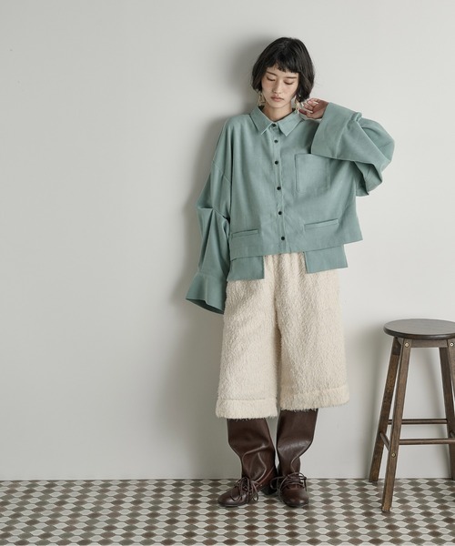 「THE YOn」 長袖シャツ FREE アッシュブラウン レディース_画像6