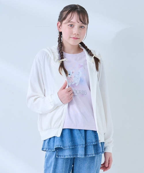 mezzo piano Junior（メゾピアノ ジュニア） tシャツ 「UVカット