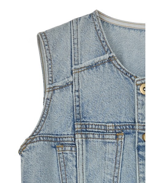 Ameri（アメリ） ワンピース 夏 MEDI REMAKE I LINE DENIM DRESS